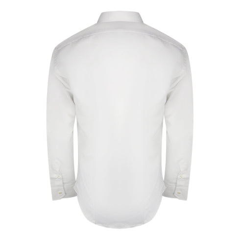 Aquascutum Plain Long Sleeve White Shirt XS